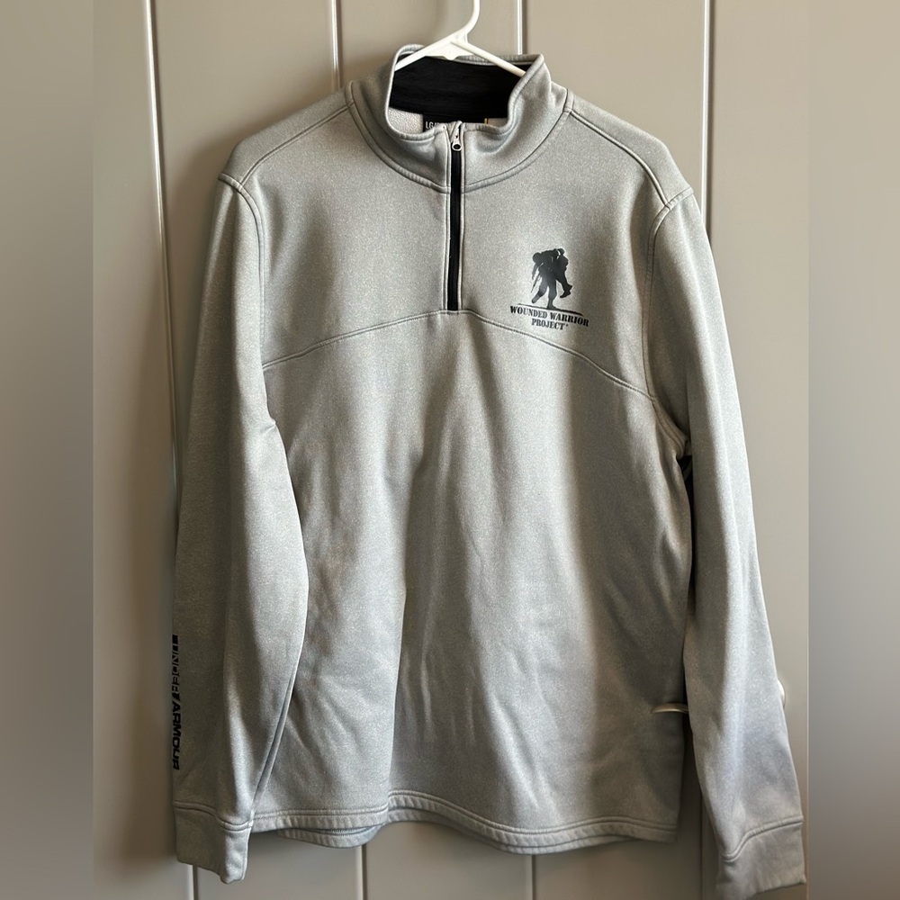 Wounded Warrior Project Gray Quarter-Zip Pullover